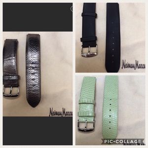 Bundle of 3 Philip Stein watch straps